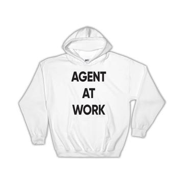 AGENT At Work : Gift Hoodie Job Profession Office Coworker Christmas