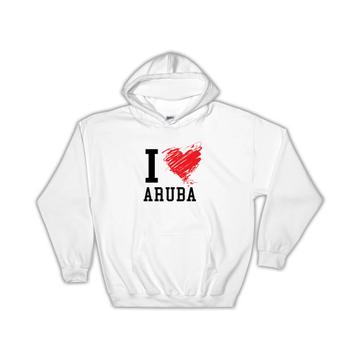 I Love Aruba : Gift Hoodie Aruba Tropical Beach Travel Souvenir