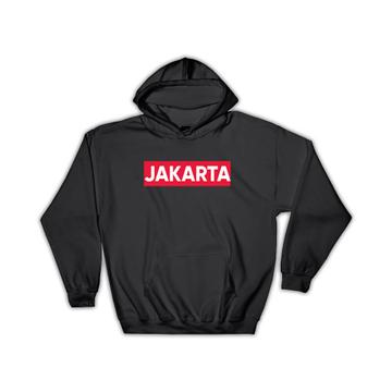 Jakarta : Gift Hoodie Indonesian City Indonesia Red Stripe