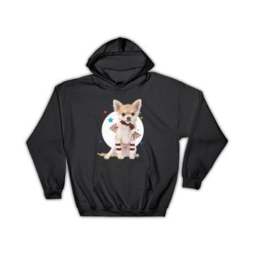 Chihuahua Polka Dots : Gift Hoodie Cute Sweet Pet Animal Dog Patchwork Winter Puppy