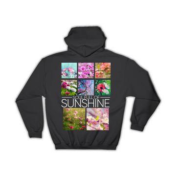 Spring Flowers Field Ecosystem Protection : Gift Hoodie Cherry Blossom Clover Daisies