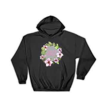 Good Vibes : Gift Hoodie Quote Inspirational Decor Floral