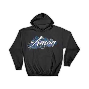 Amor Love Art Print : Gift Hoodie Flowers Floral Christian For Her Him Woman Best Friend Lover