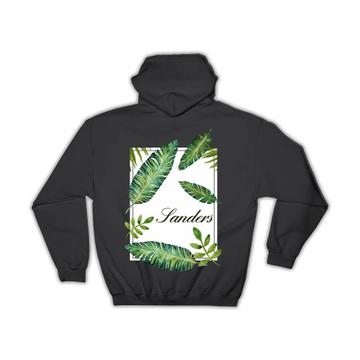 Personalized Botanical : Gift Hoodie Leaves Nature Name Initial Ecology Ecologic Modern Leaf