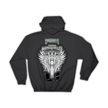 Custom Motorcycles : Gift Hoodie For Rider Motorcyclist Classic Vintage Rock Father