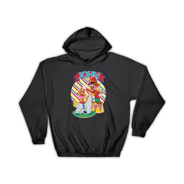 Clown Cat Circus : Gift Hoodie Personalized Customized Name Kids Birthday Decor Funny John
