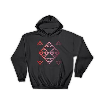 Triangle Print Tribal Design : Gift Hoodie Custom Personalized Birthday Favor Coworker Home Decor