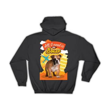 For Boxer Dog Lover Owner : Gift Hoodie Dogs Animal Pet Cute Art Birthday Decor Puppy