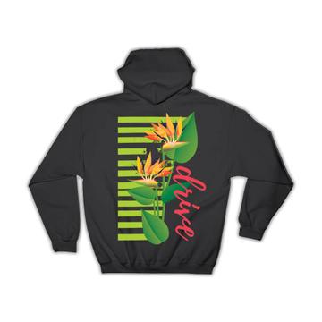 Exotic Flower Stripes Art : Gift Hoodie Drive Tropical Plant Floral Decor Personalized Custom