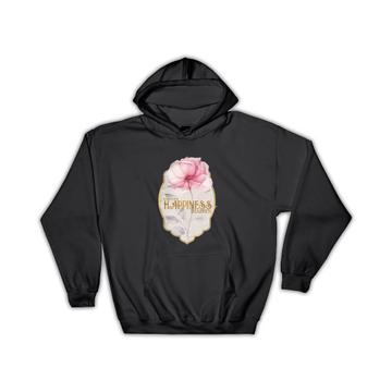 Floral Make your Happiness Happen : Gift Hoodie Happy Quotes