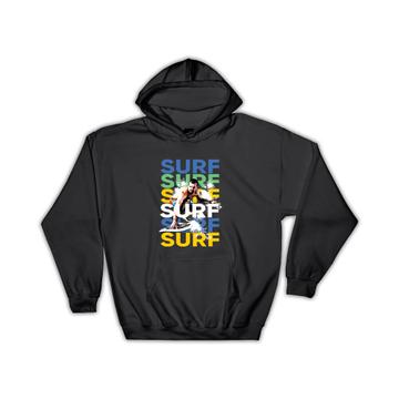 Surf : Gift Hoodie Beach Summer Water Sport Surfing