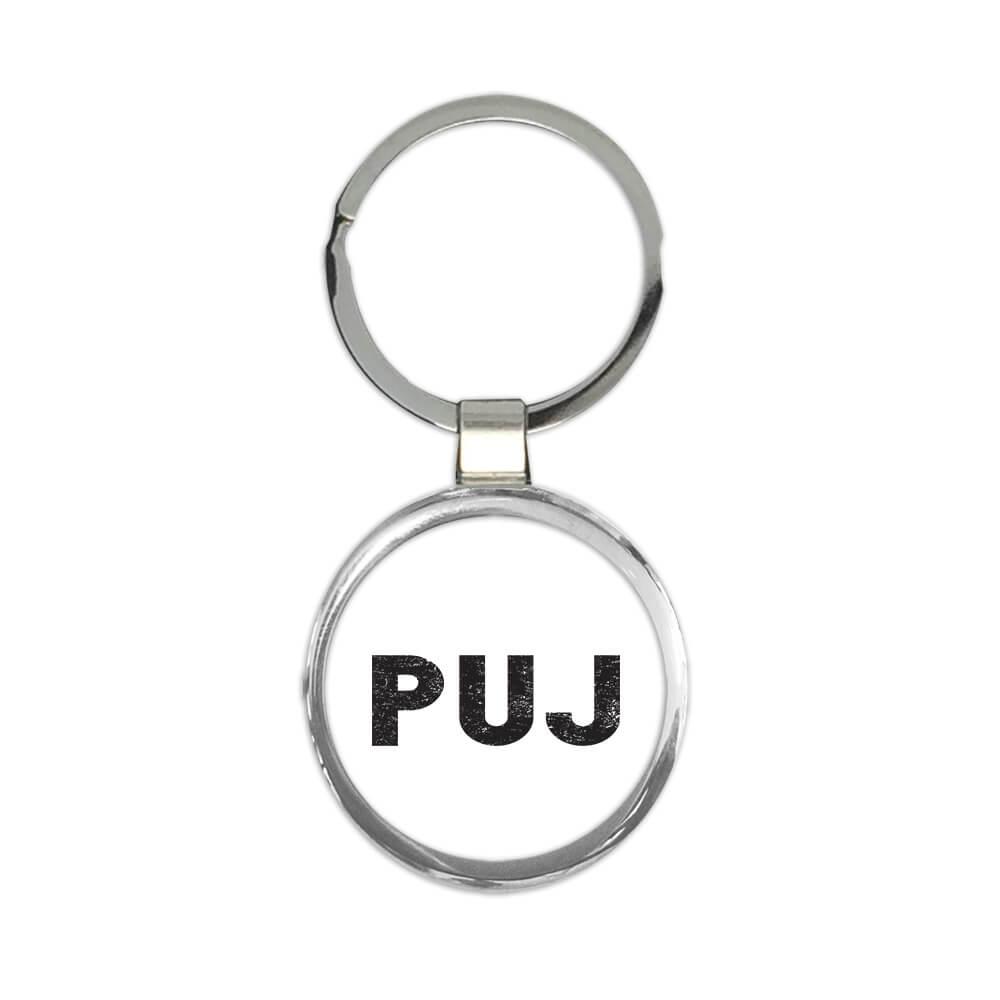 Keychain Gift Travel Airline Pilot Dominican Republic Punta Cana Airport PUJ 