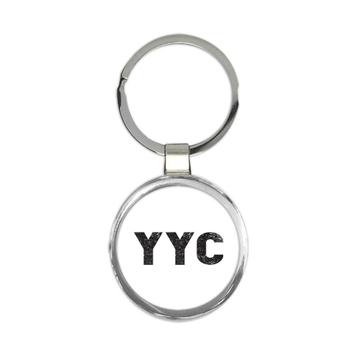 Canada Calgary Airport Calgary YYC : Gift Keychain Airline Travel Pilot AIRPORT