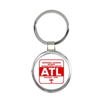 USA Hartsfield–Jackson Atlanta Airport ATL : Gift Keychain Travel Airline AIRPORT