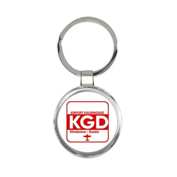 Russia Khrabrovo Airport Kaliningrad KGD : Gift Keychain Travel Airline Pilot