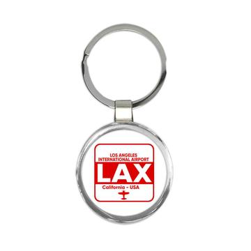 USA Los Angeles Airport California LAX : Gift Keychain Travel Airline Pilot AIRPORT