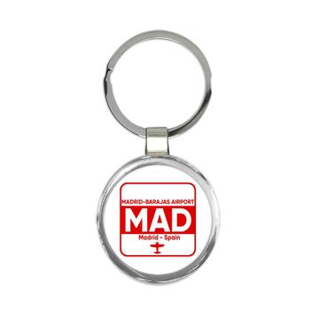 Spain Madrid-Barajas Airport Madrid MAD : Gift Keychain Travel Airline Pilot AIRPORT