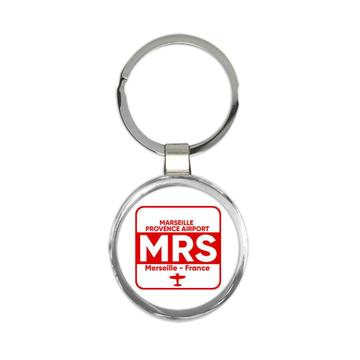 France Marseille Provence Airport Merseille MRS : Gift Keychain Travel Airline Pilot