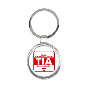 Albania Tirana Airport Tirana TIA : Gift Keychain Travel Airline Pilot AIRPORT