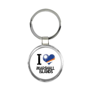 I Love Marshall Islands : Gift Keychain Heart Flag Country Crest Marshallese Expat