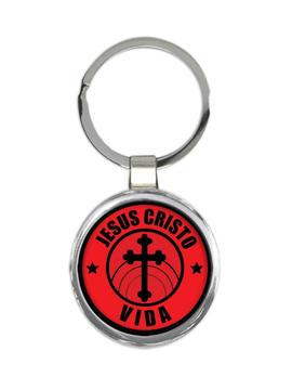 Cruz Jesus Cristo Vida : Gift Keychain Christian Portuguese Evangelical Catholic