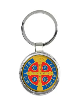 Saint Benedict Medal : Gift Keychain Catholic Religious Prayer