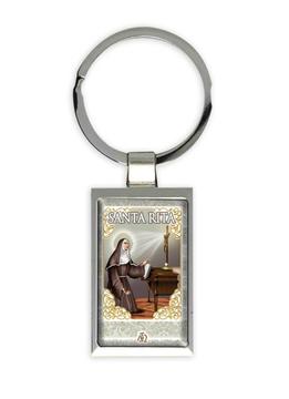 Santa Rita : Gift Keychain Católica Católico Santa Virgem Religiosa