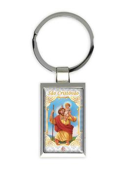 Sao Cristovao : Gift Keychain Católica Católico Santo Religiosa Virgem