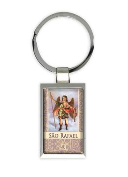 Sao Rafael Arcanjo : Gift Keychain Católica Católico Angel Anjo Religiosa