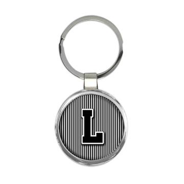 Monogram Letter L : Gift Keychain Alphabet Initial Name ABC