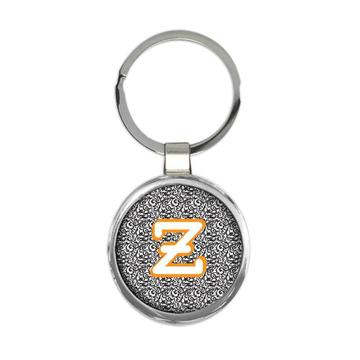 Monogram Letter Z : Gift Keychain Alphabet Initial Name ABC