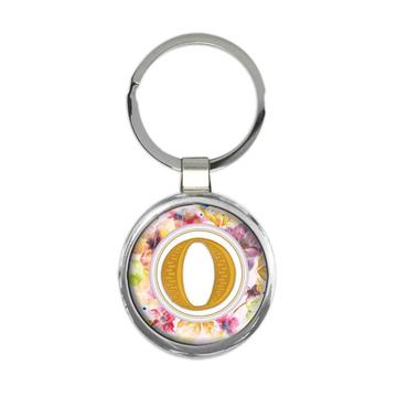 Monogram Letter O : Gift Keychain Name Initial Alphabet ABC