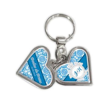 Personalized Monogram for Wedding : Gift Keychain Anniversary Party