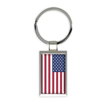 USA Flag : Gift Keychain Americana Patriot Flag Country United States