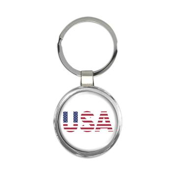 USA : Gift Keychain Americana Patriot Flag Country United States