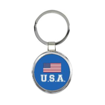 American Flag U.S.A. : Gift Keychain United States of America