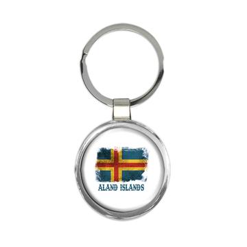 Aland Islands Flag : Gift Keychain Europe European Country Souvenir Patriotic Pride Vintage Travel