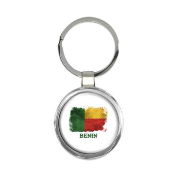 Benin Beninese Flag : Gift Keychain Africa African Country Souvenir Patriotic Vintage Pride Art