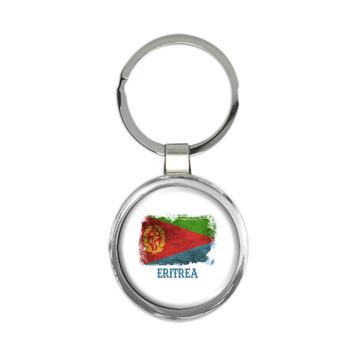 Eritrea Eritrean Flag : Gift Keychain Africa African Country Souvenir National Vintage Patriotic Art