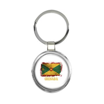 Grenada Grenadian Flag : Gift Keychain North American Country Pride Souvenir National Vintage