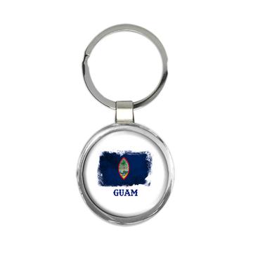 Guam : Keychain Distressed Flag Vintage Gift Guamanian Expat Country