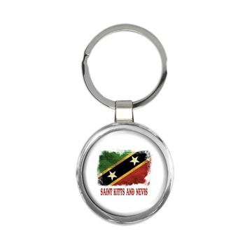 Saint Kitts And Nevis Flag : Gift Keychain North America Country Proud Souvenir Patriotic Vintage