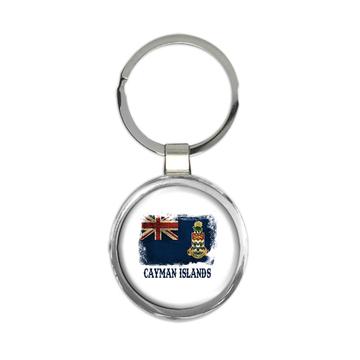 Cayman Islands Flag : Gift Keychain Distressed Proud Islander North America Country Souvenir Art