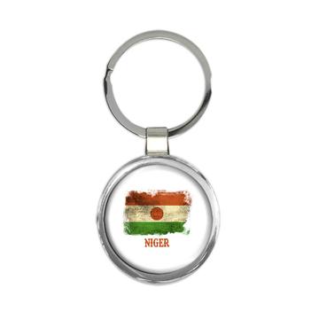 Niger Flag : Gift Keychain Distressed Art Africa Proud African Country Souvenir National Vintage