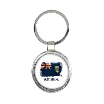 Saint Helena Flag : Gift Keychain Africa African Island Country National Souvenir Distressed Art