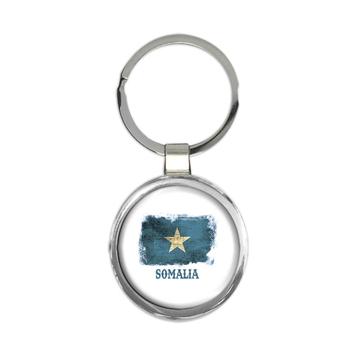 Somalia Somali Flag : Gift Keychain Distressed Art Proud African Country Souvenir National Vintage