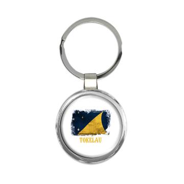 Tokelau Flag : Gift Keychain Distressed South Pacific Ocean Country Souvenir Art National Pride