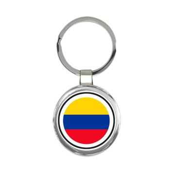 Colombia : Gift Keychain Flag Never Underestimate The Power Colombian Expat Country