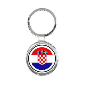 Croatia : Gift Keychain Flag Never Underestimate The Power Croatian Expat Country
