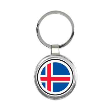Iceland : Gift Keychain Flag Never Underestimate The Power Icelandic Expat Country